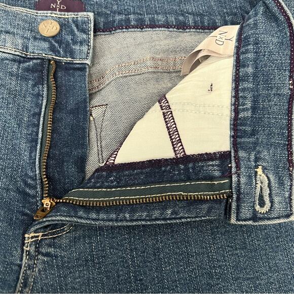 NYDJ Comfort Athleisure Plain Pocket Denim Clam Diggers Capris | Women’s Size 8 - Picture 3 of 10